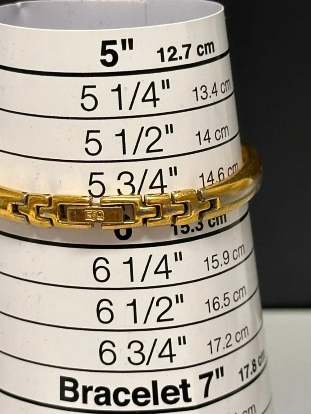 ESQ Swiss Women Watch Gold Tone Bangle Band 25MM Round Dial New Battery 6